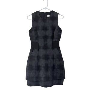 NWT Bergdorf Goodman A.L.C Women's Dean Jacquard Plaid Layered Mini Dress Size 2